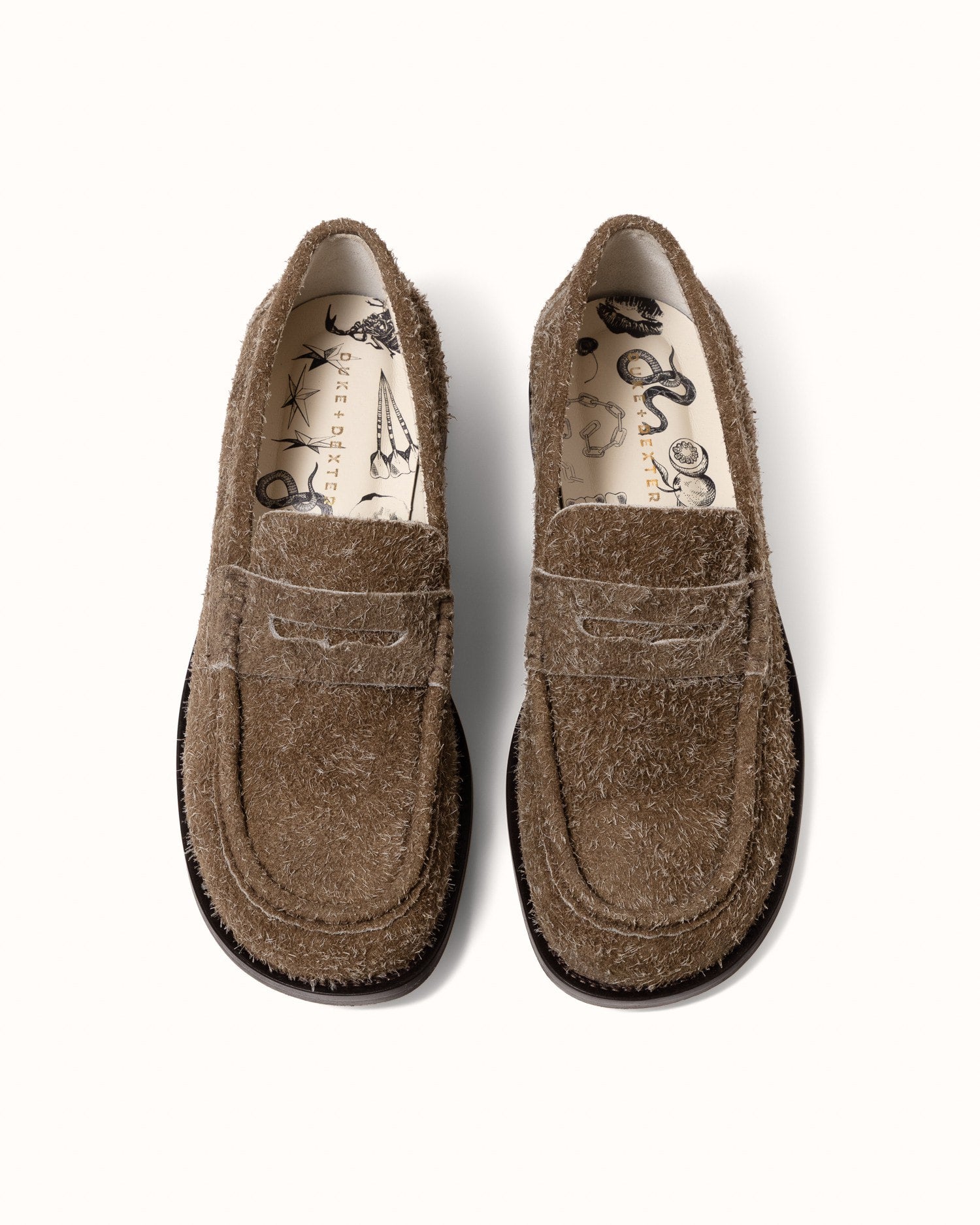 Willis Hairy Suede Penny Loafer