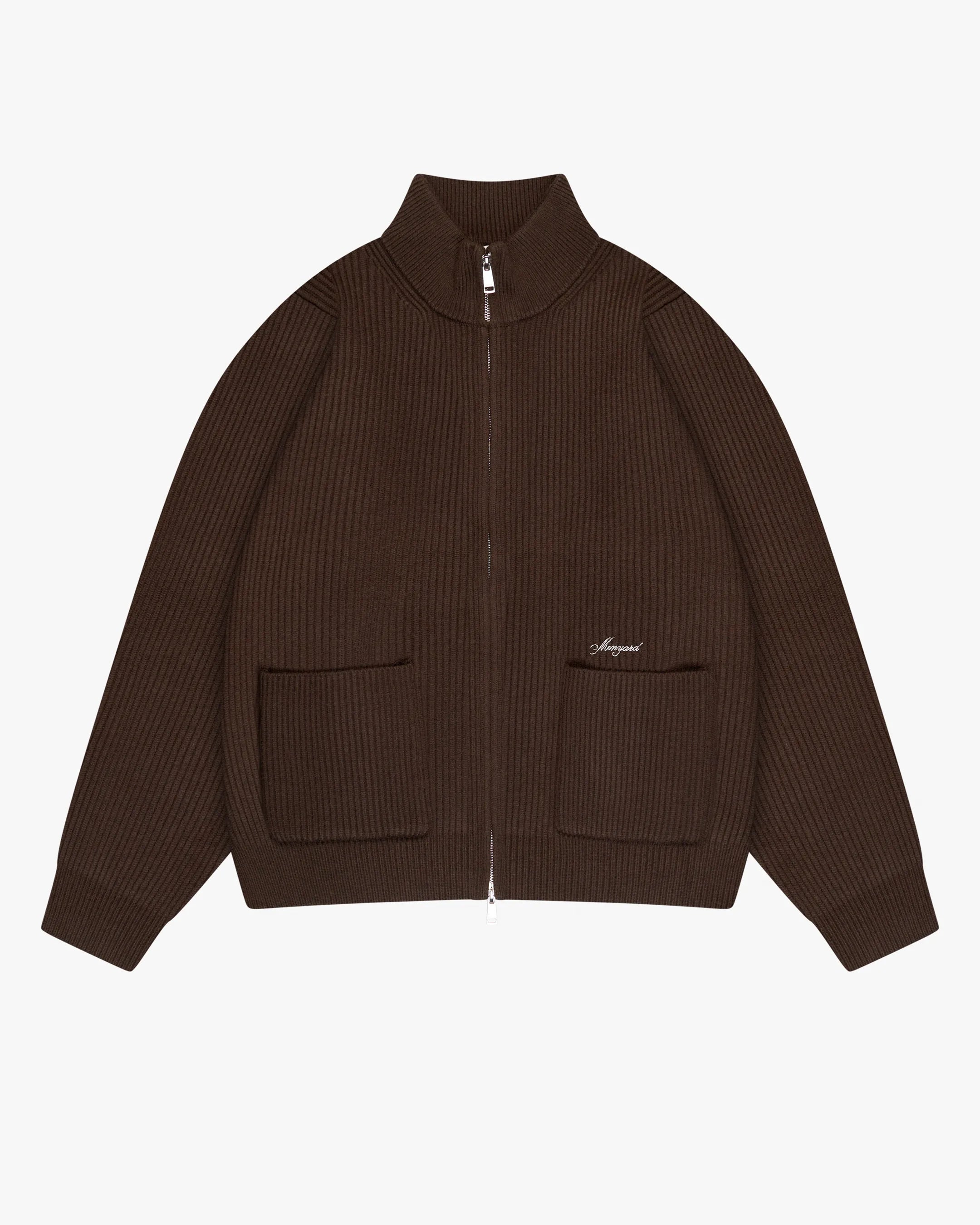 Giacca Heavy Knitted Zip-Up Cardigan