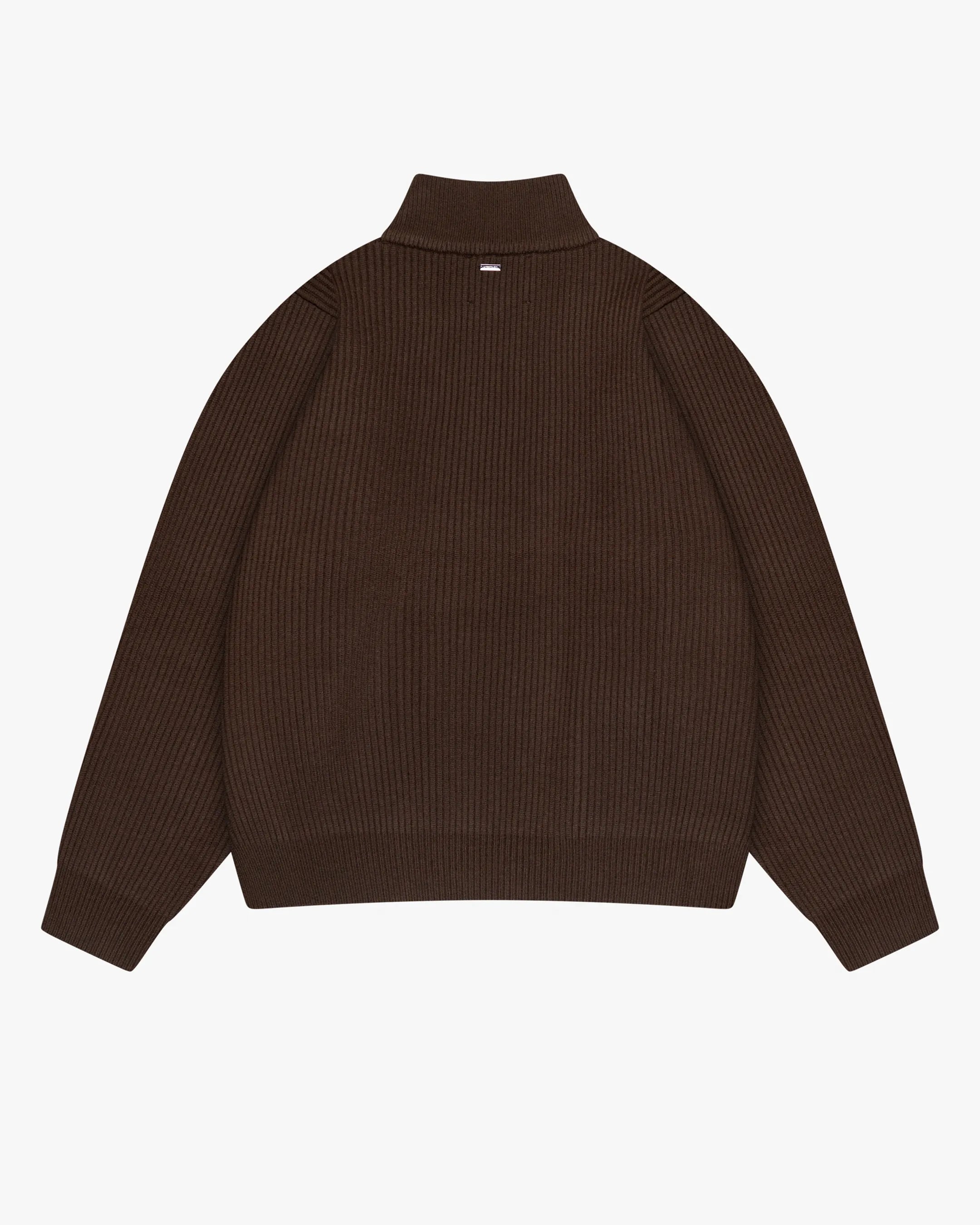 Giacca Heavy Knitted Zip-Up Cardigan