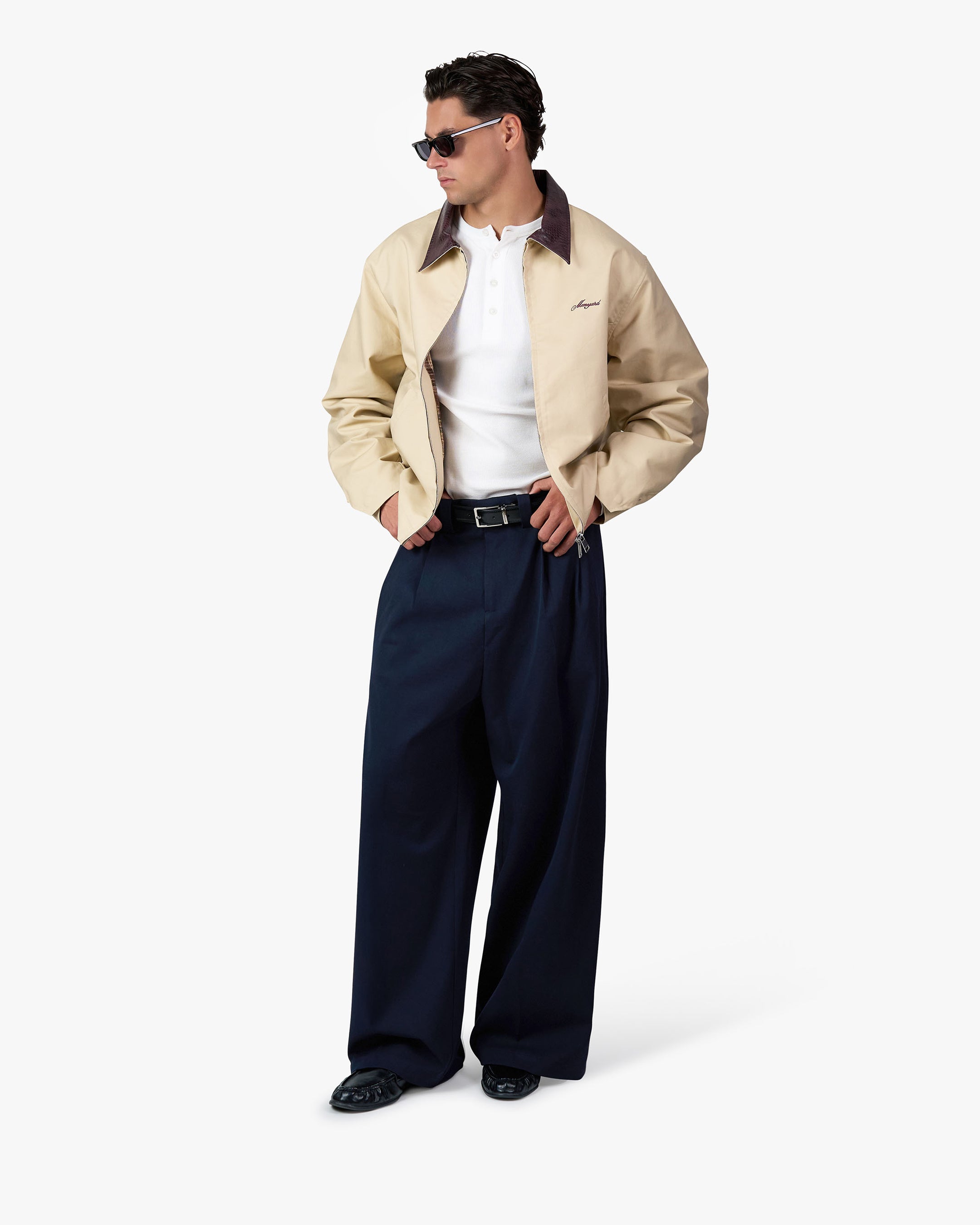 Ambra Pleated Loose-Fit Pants
