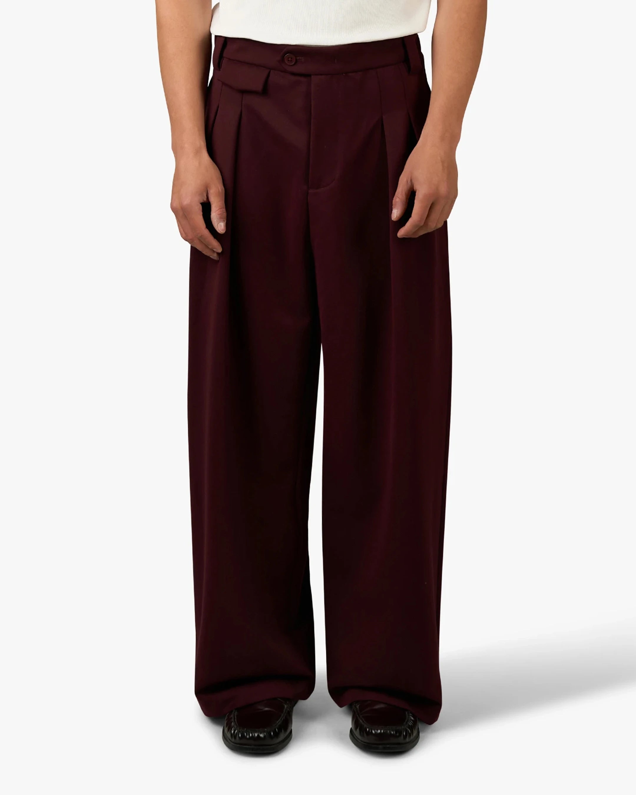 Ambra Pleated Loose-Fit Pants