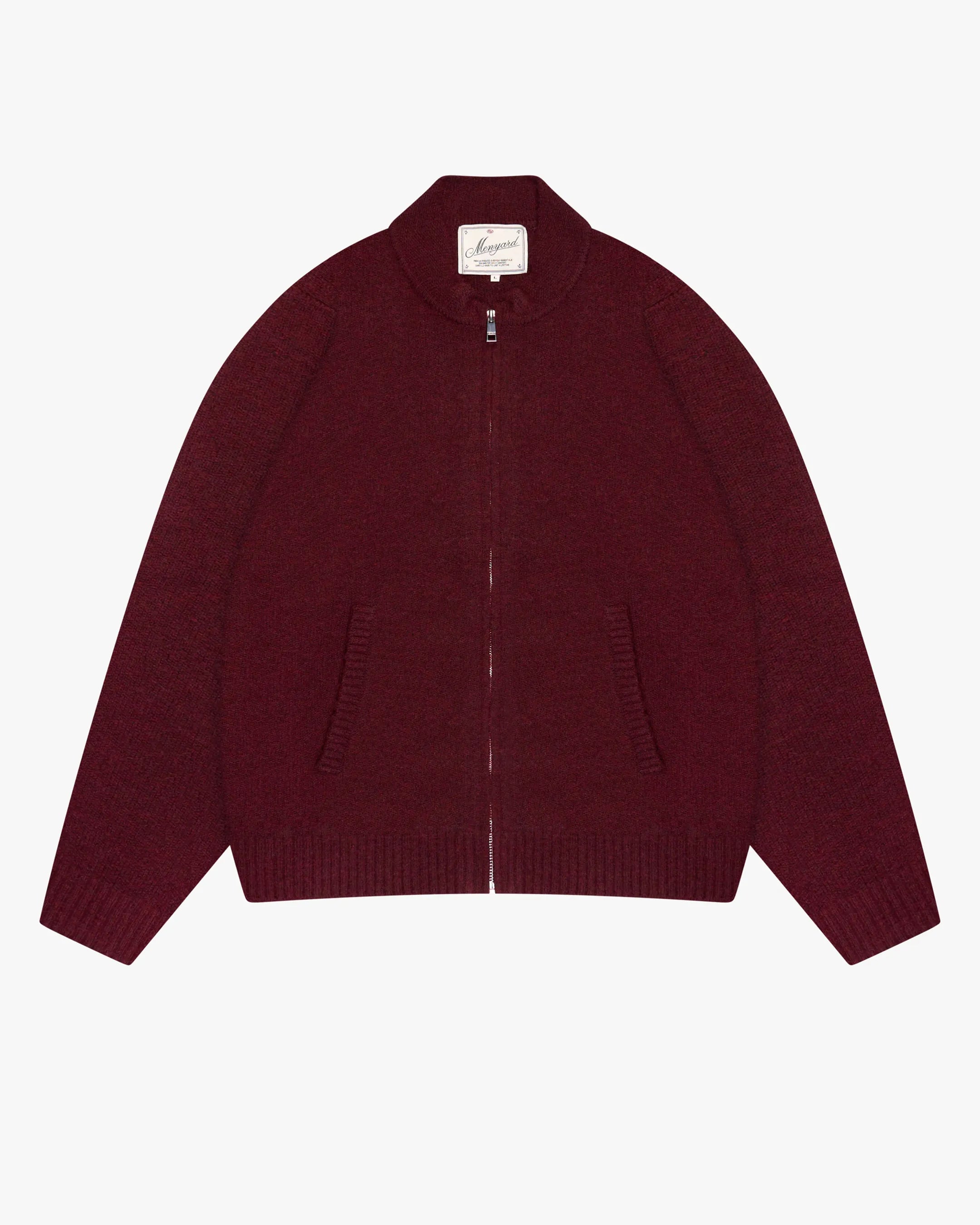 Signore Brushed Zip-Up Cardigan