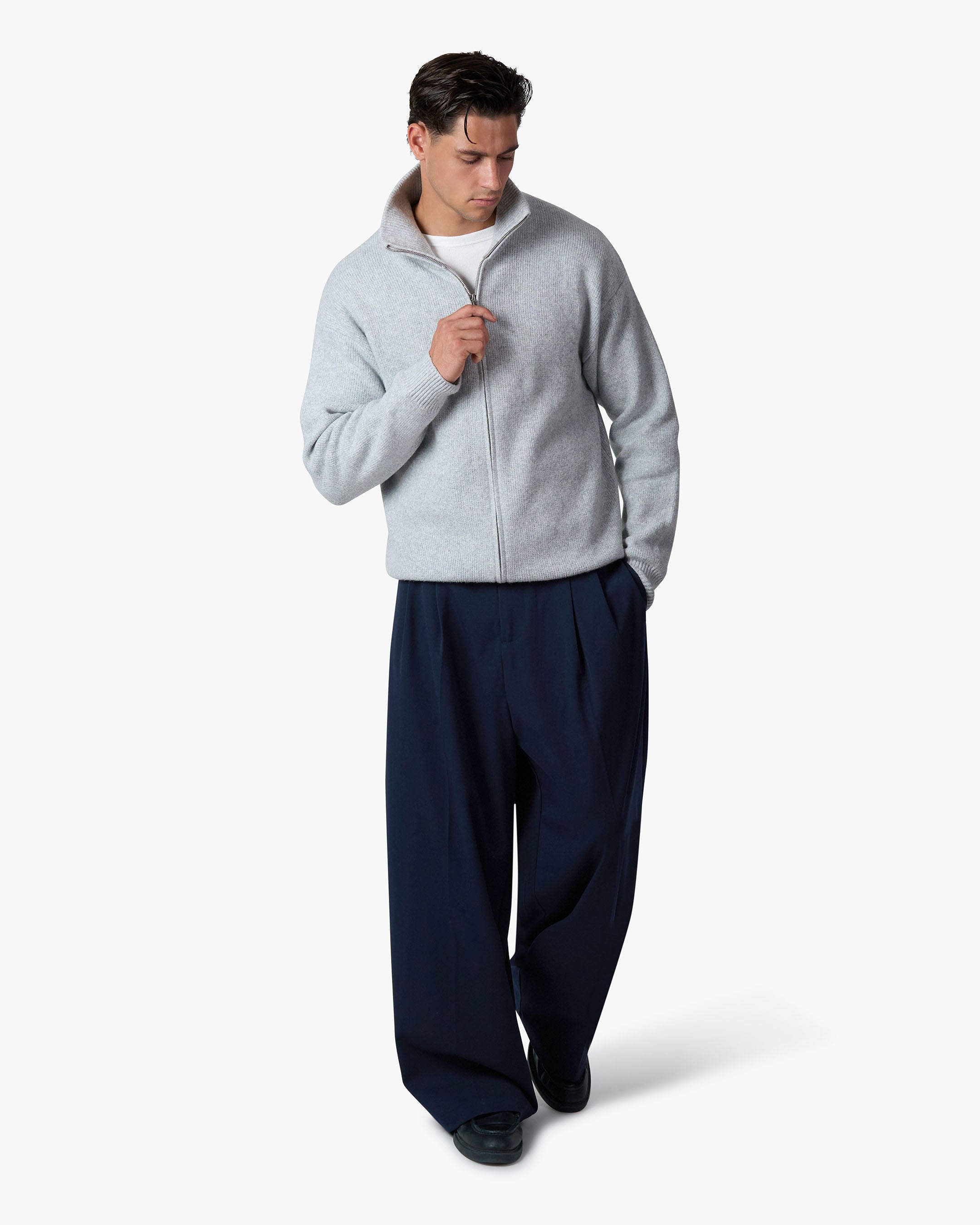 Ventura Cotton Zip-Up Cardigan