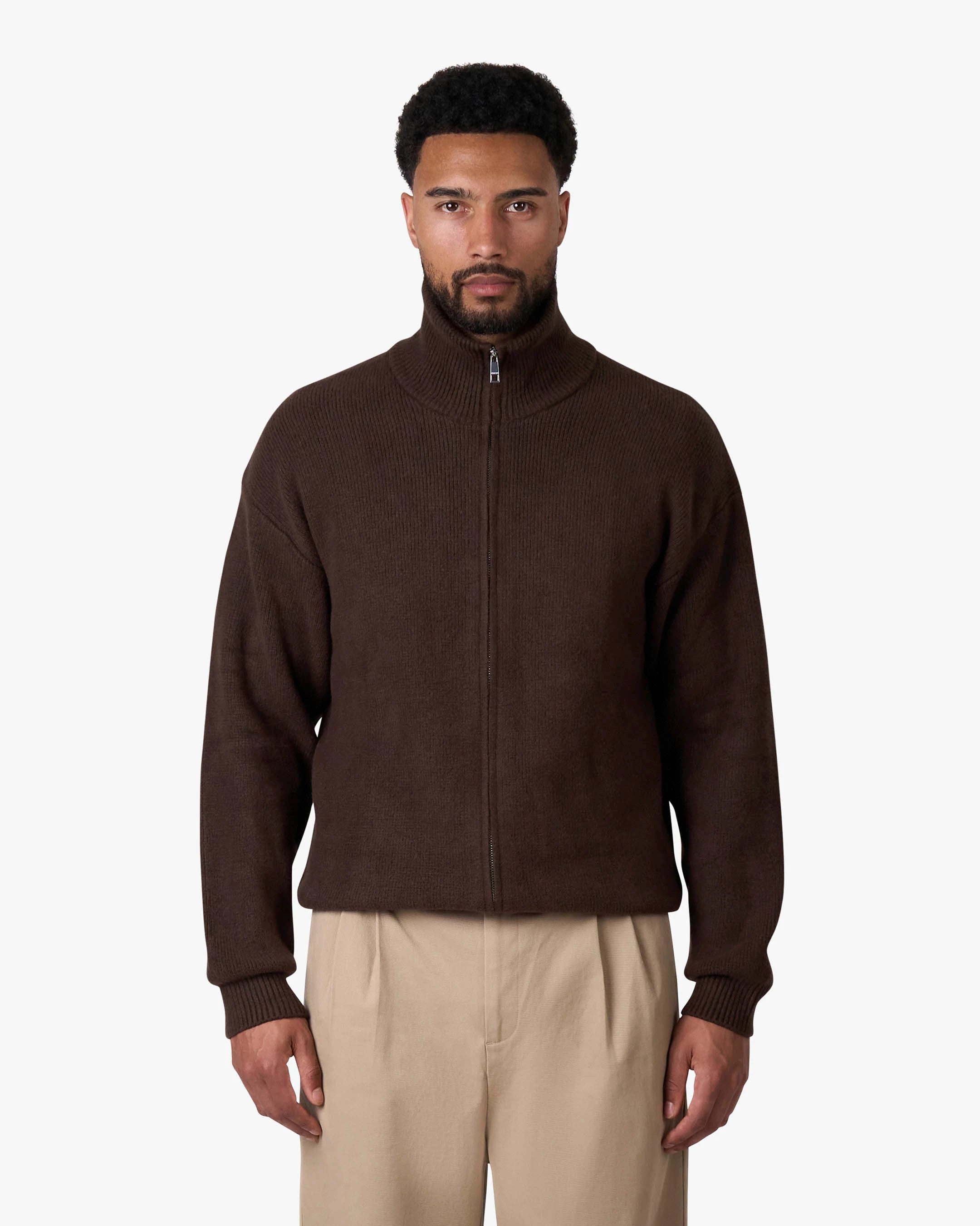 Ventura Cotton Zip-Up Cardigan