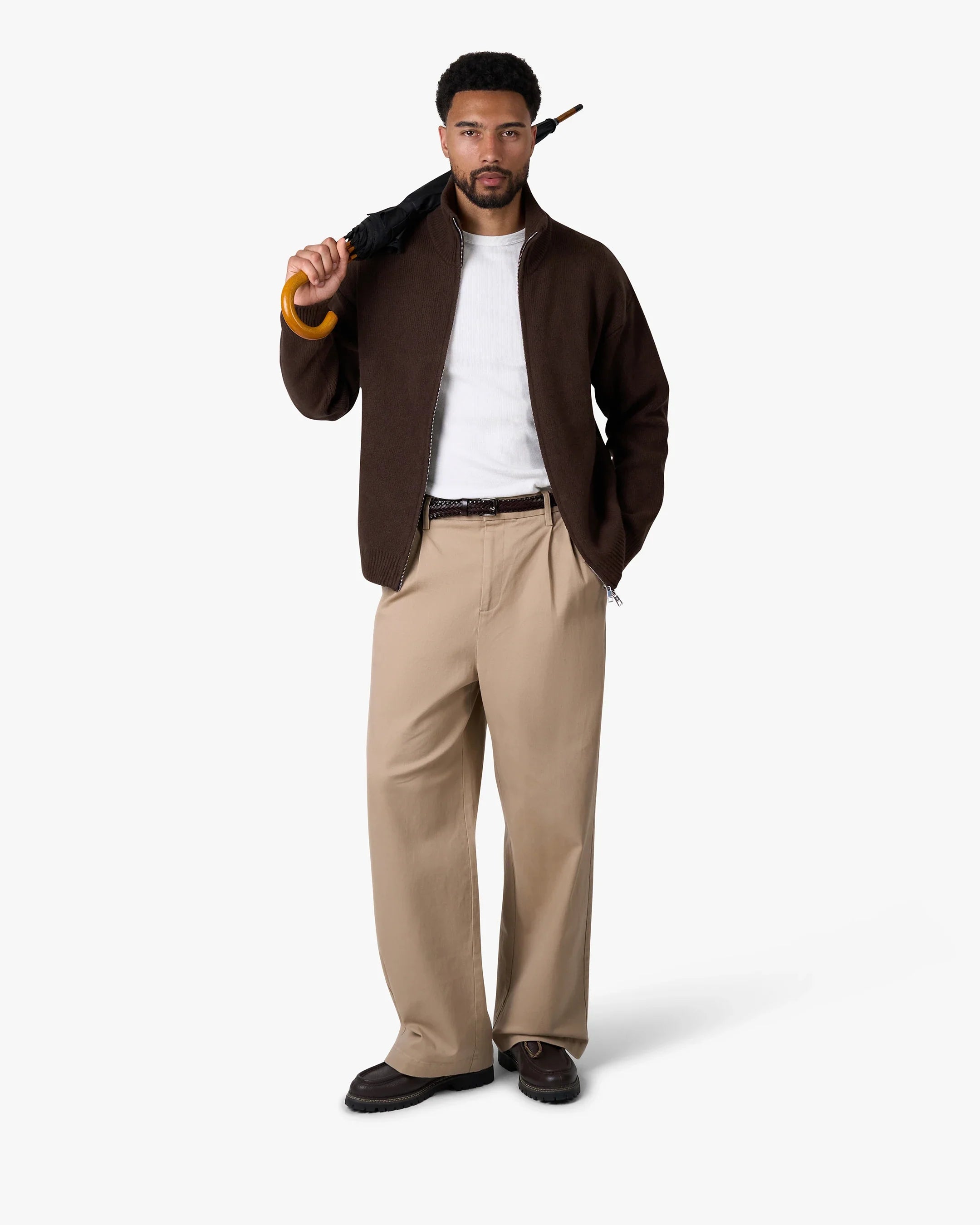 Ventura Cotton Zip-Up Cardigan