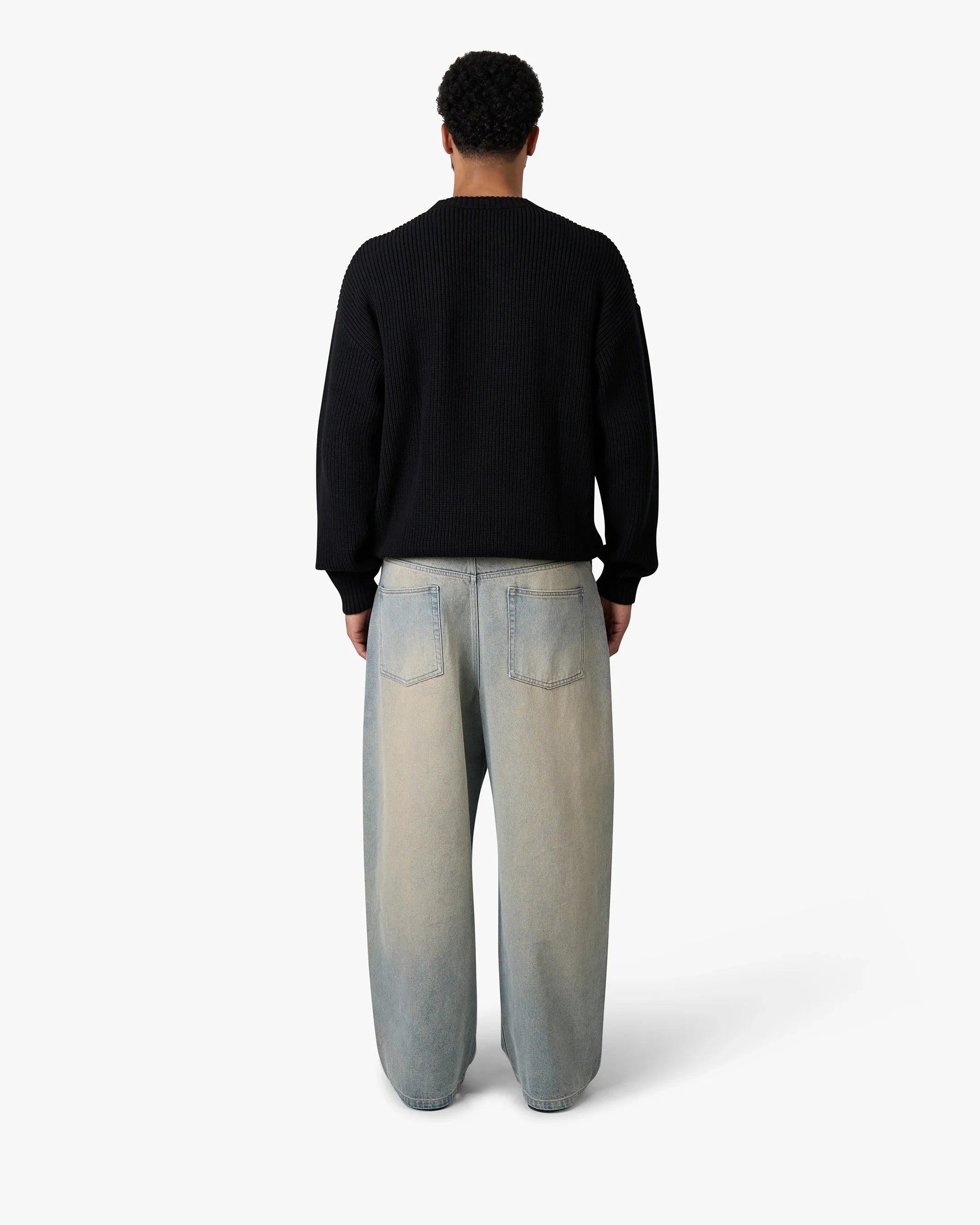 Naval Knitted Cotton Sweater