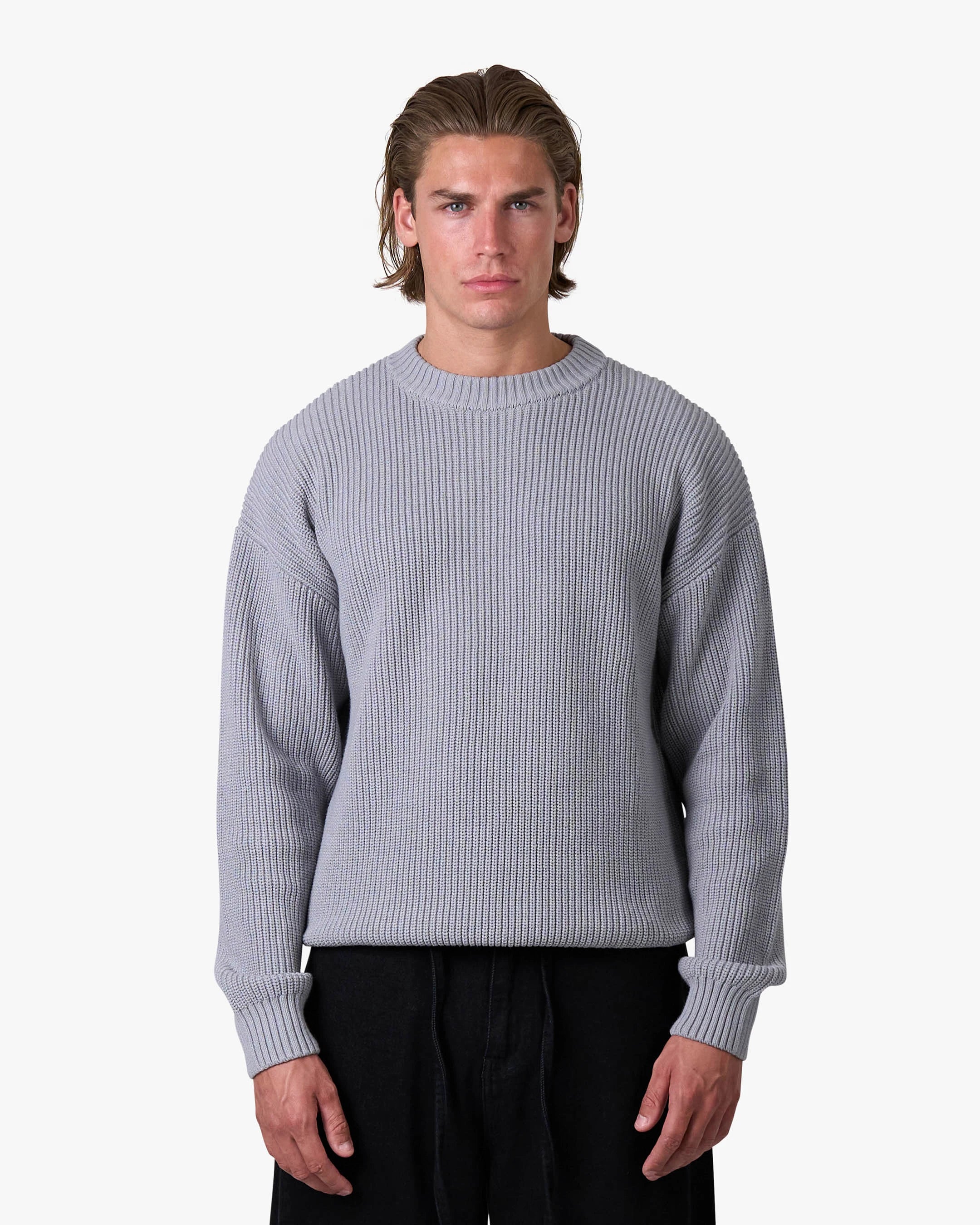 Naval Knitted Cotton Sweater