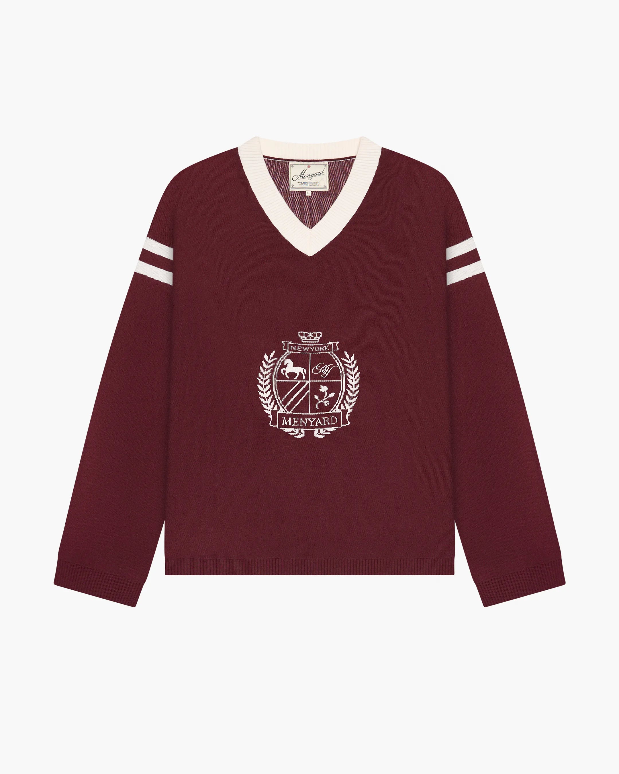 Badge V-Neck Knit