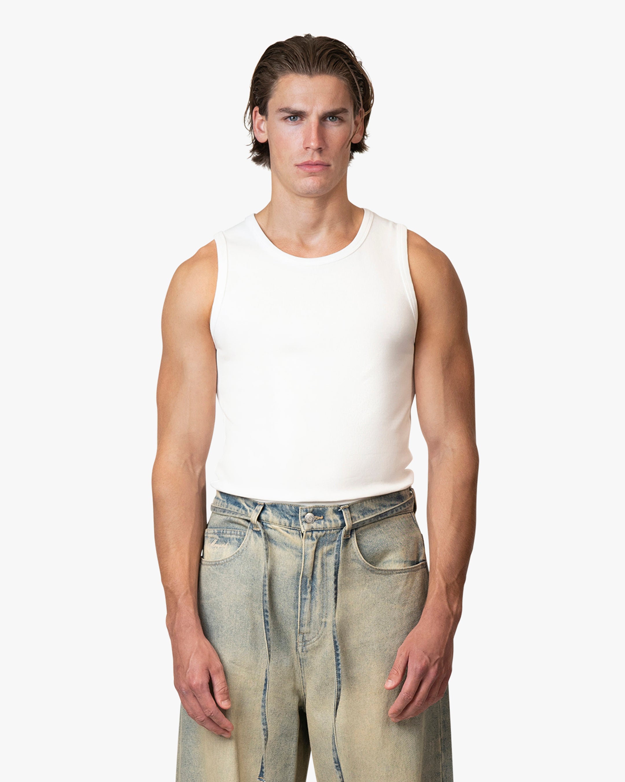 Blank Fitted Tank Top