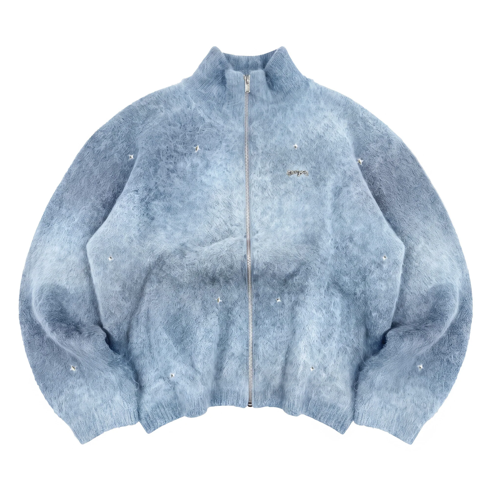 MOONLIGHT Mohair Zip Cardigan